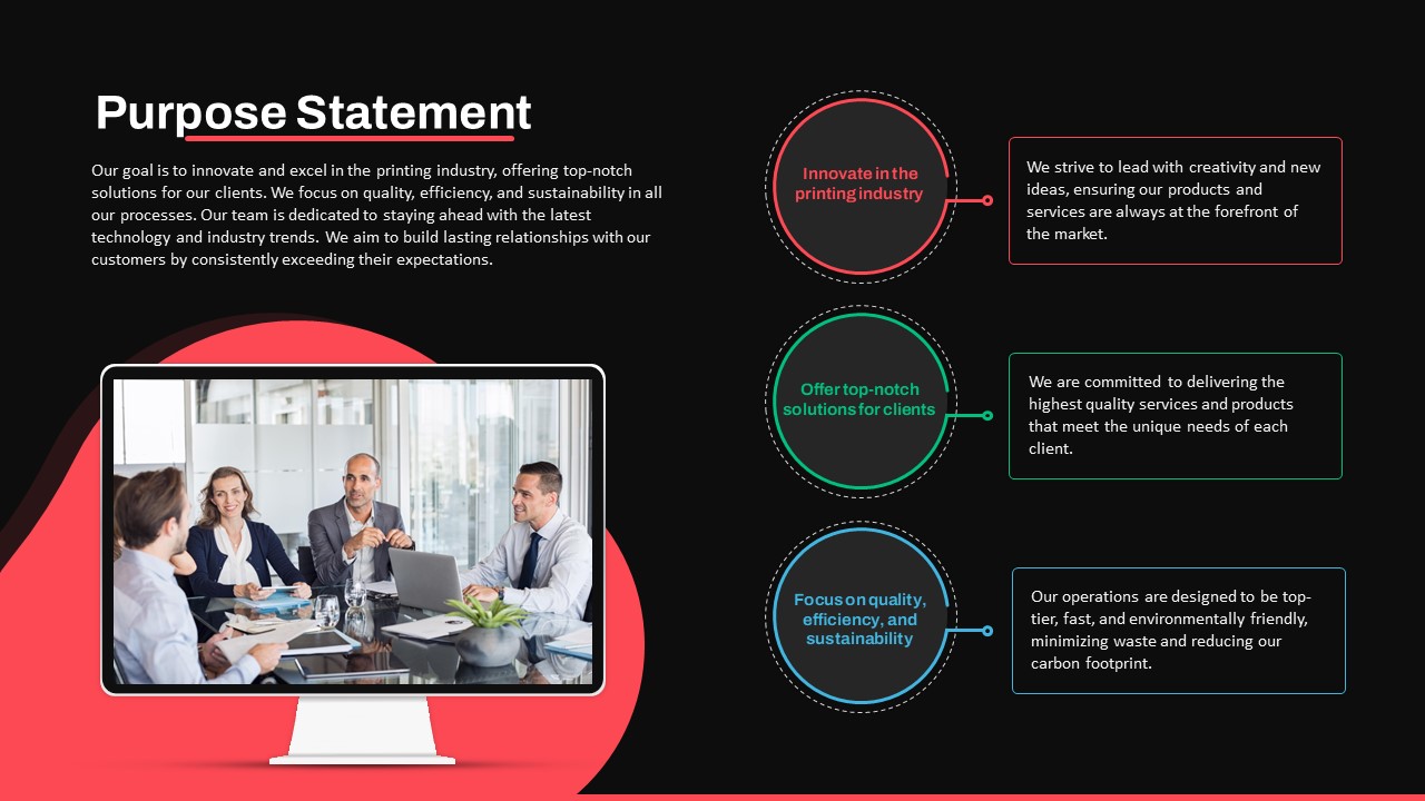 Purpose Statement PowerPoint Template