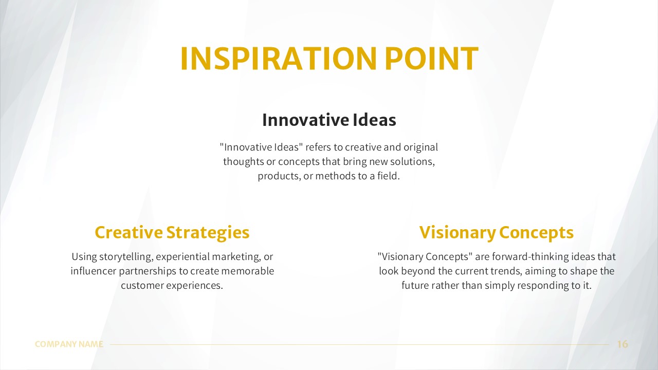 Rebranding PowerPoint Template inspiration slide