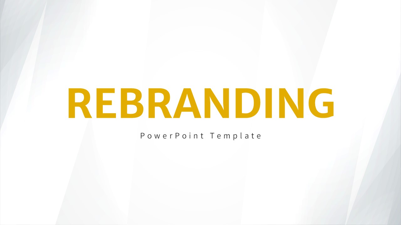 Rebranding PowerPoint Template