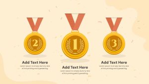 Rewards and Recognition PowerPoint Slide Medals