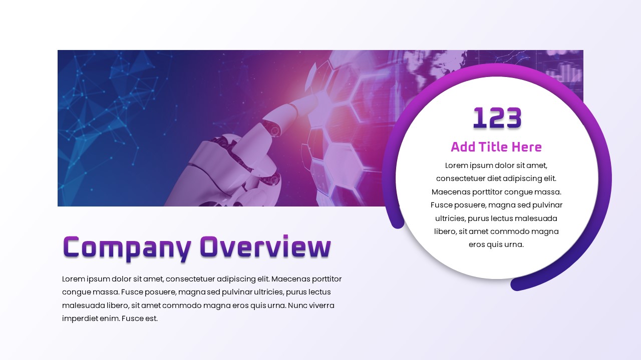 Robotics PowerPoint Template Free company overview