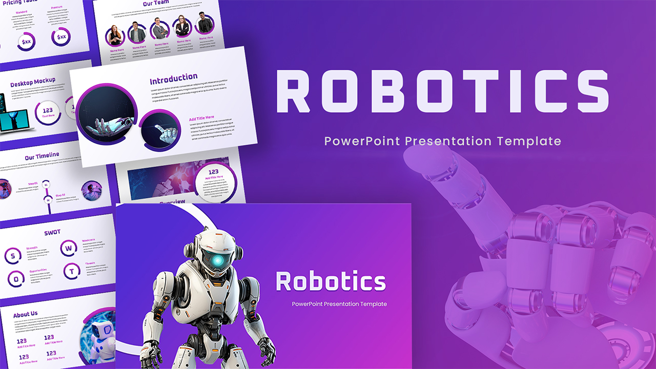 Robotics PowerPoint Template Free featured image