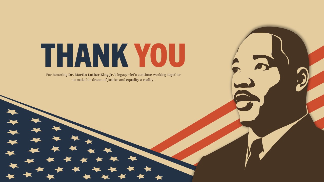 Thankyou Slide Martin Luther King Day Presentation