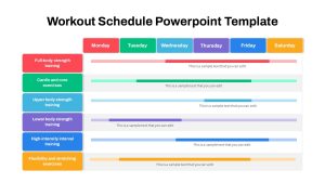 Weekly Workout Schedule Training Plan PowerPoint Template