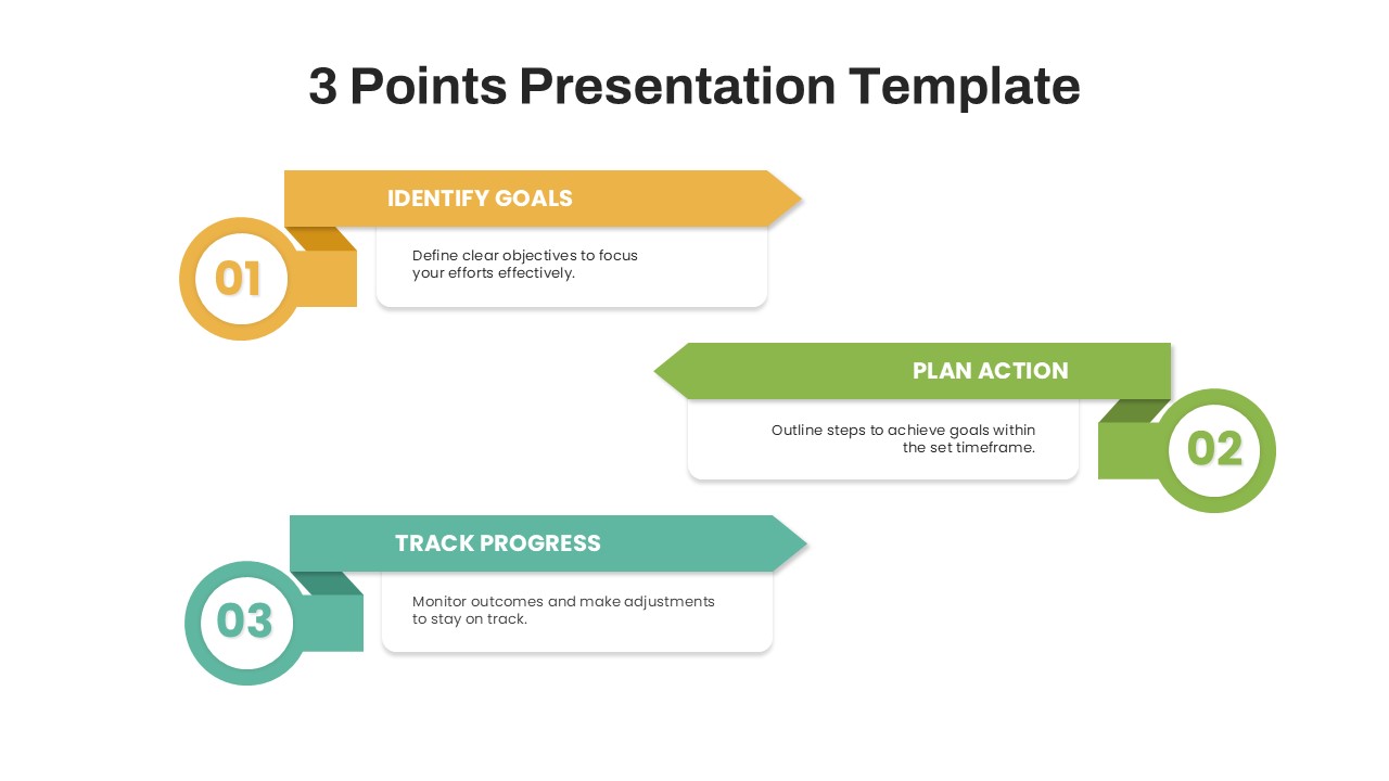 3 Points PowerPoint Presentation Template