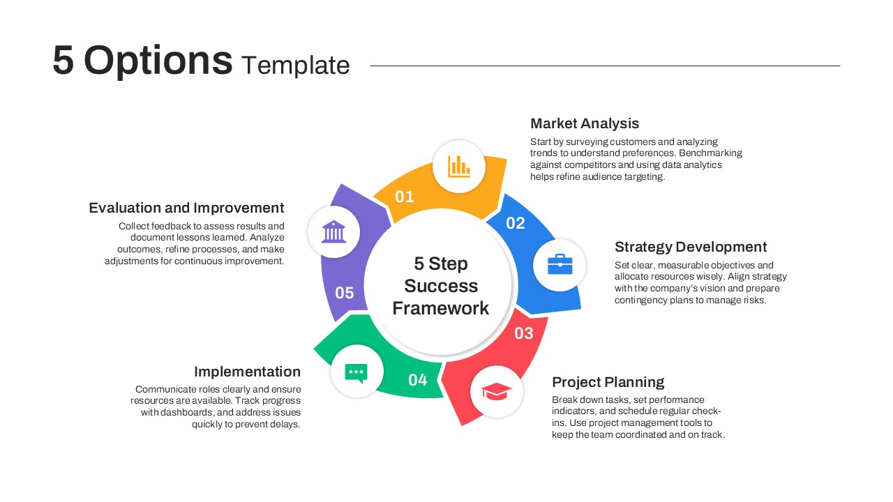 5 Options PowerPoint Template featured image