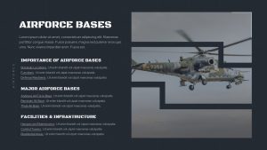 Air Force PowerPoint Presentation Template bases