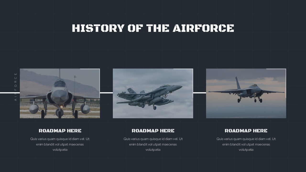 Air Force PowerPoint Presentation Template history