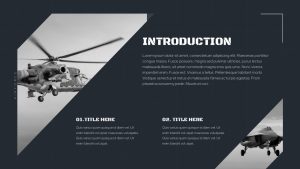 Air Force PowerPoint Presentation Template introduction slide