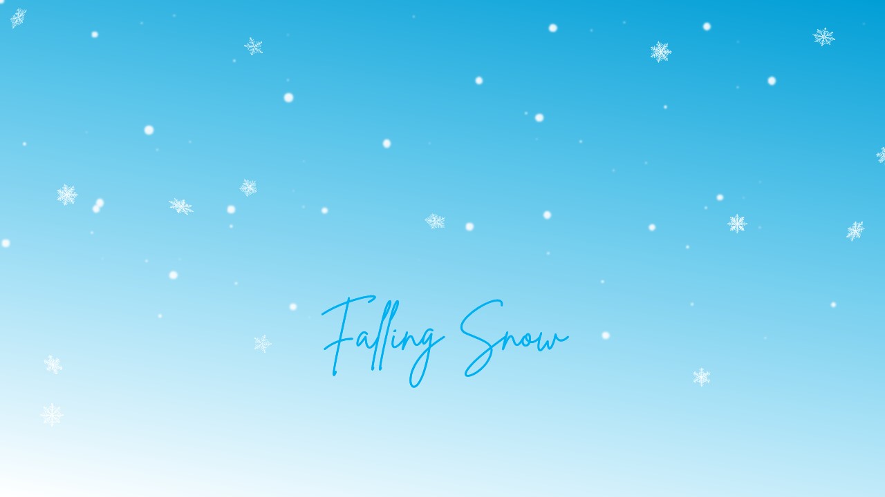 Animated Falling Snow PowerPoint Template