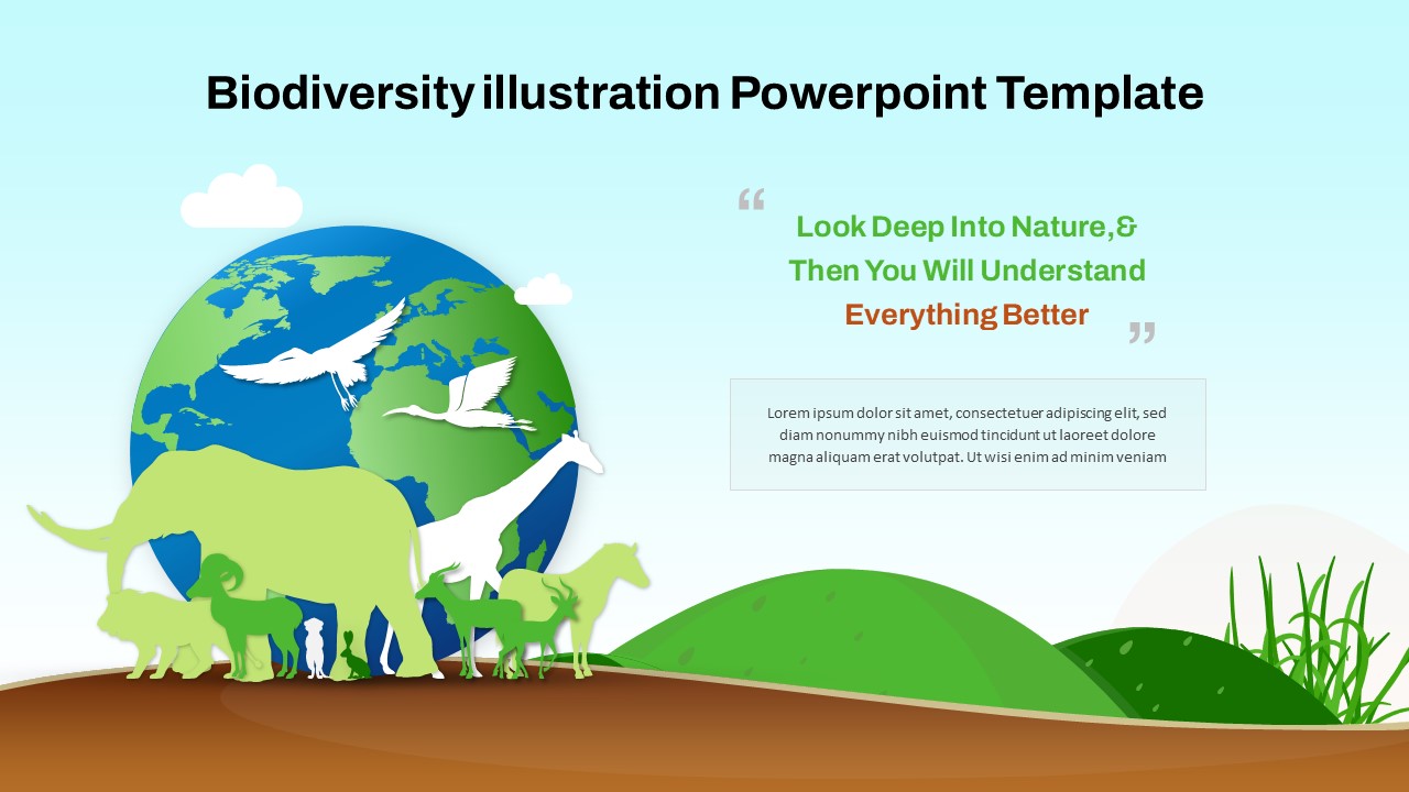 Biodiversity Illustration PowerPoint Template