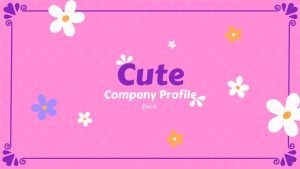 Cute Company Profile Deck PowerPoint Template