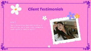 Cute Company Profile Deck PowerPoint Template client testimonials