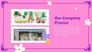 Cute Company Profile Deck PowerPoint Template company process