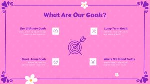 Cute Company Profile Deck PowerPoint Template goals