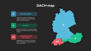 DACH Map PowerPoint Template