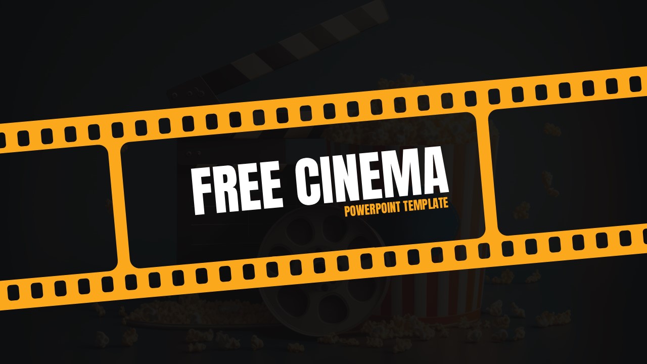 Free Cinema PowerPoint Template Featured Image