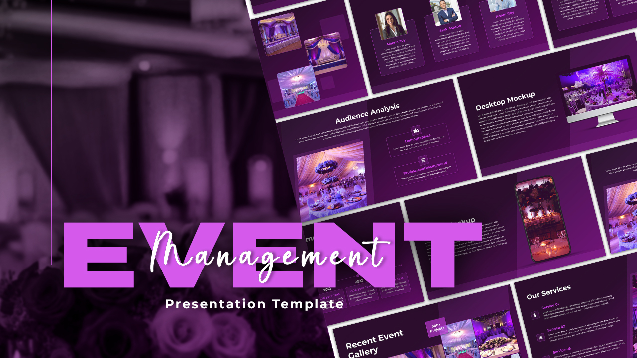 Free Event Management Presentation Template featured image