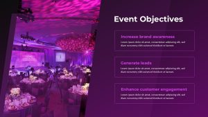 Free Event Management Presentation Template objectives