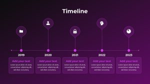 Free Event Management Presentation Template timeline