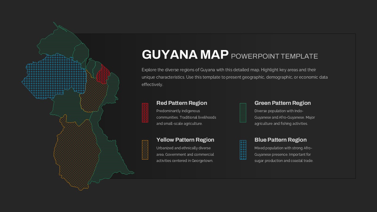 Guyana Map PowerPoint Template