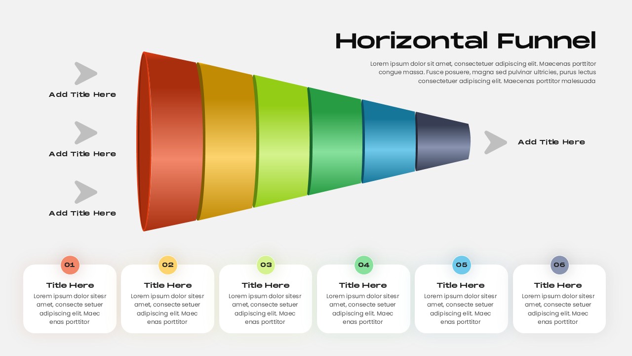 Horizontal Funnel PowerPoint Template featured image