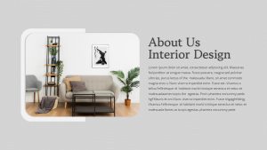 Interior Design PowerPoint Template About Us Slide