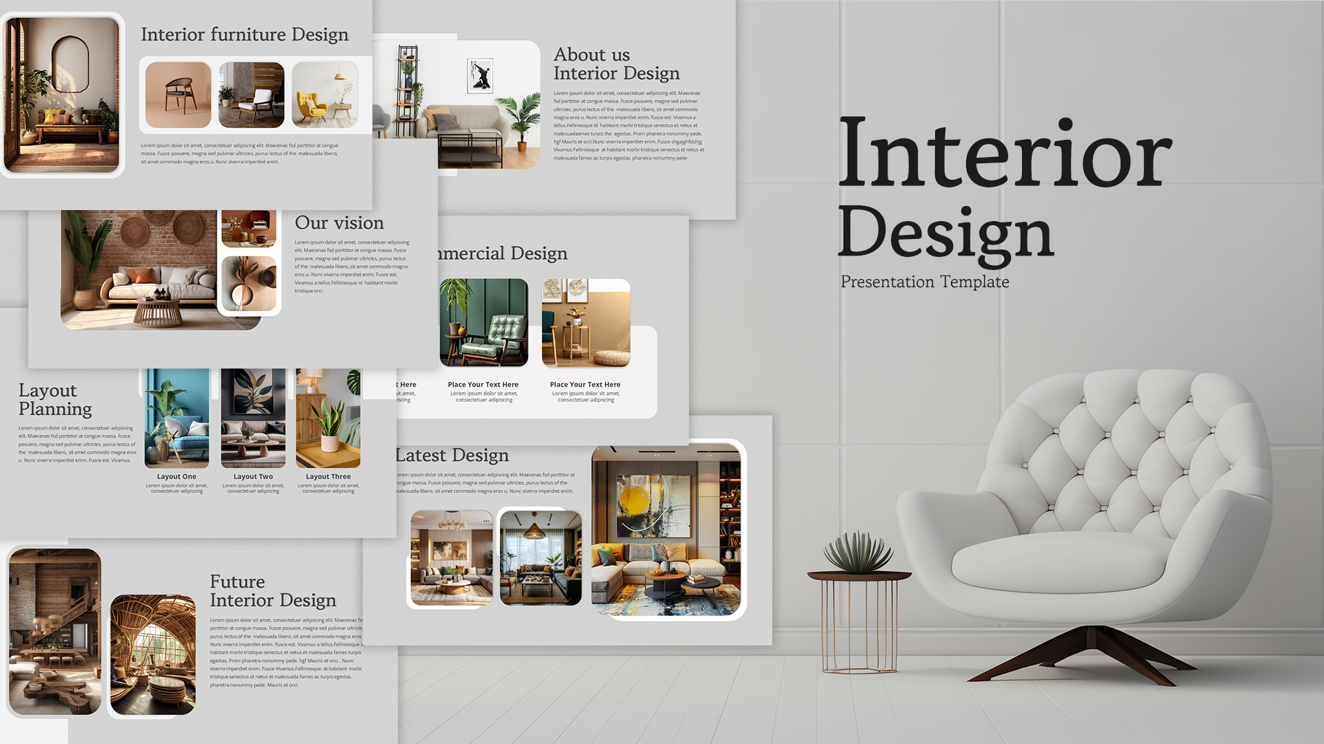 Interior Design PowerPoint Template Featured Image