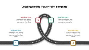 Looping Road PowerPoint Presentation Templates