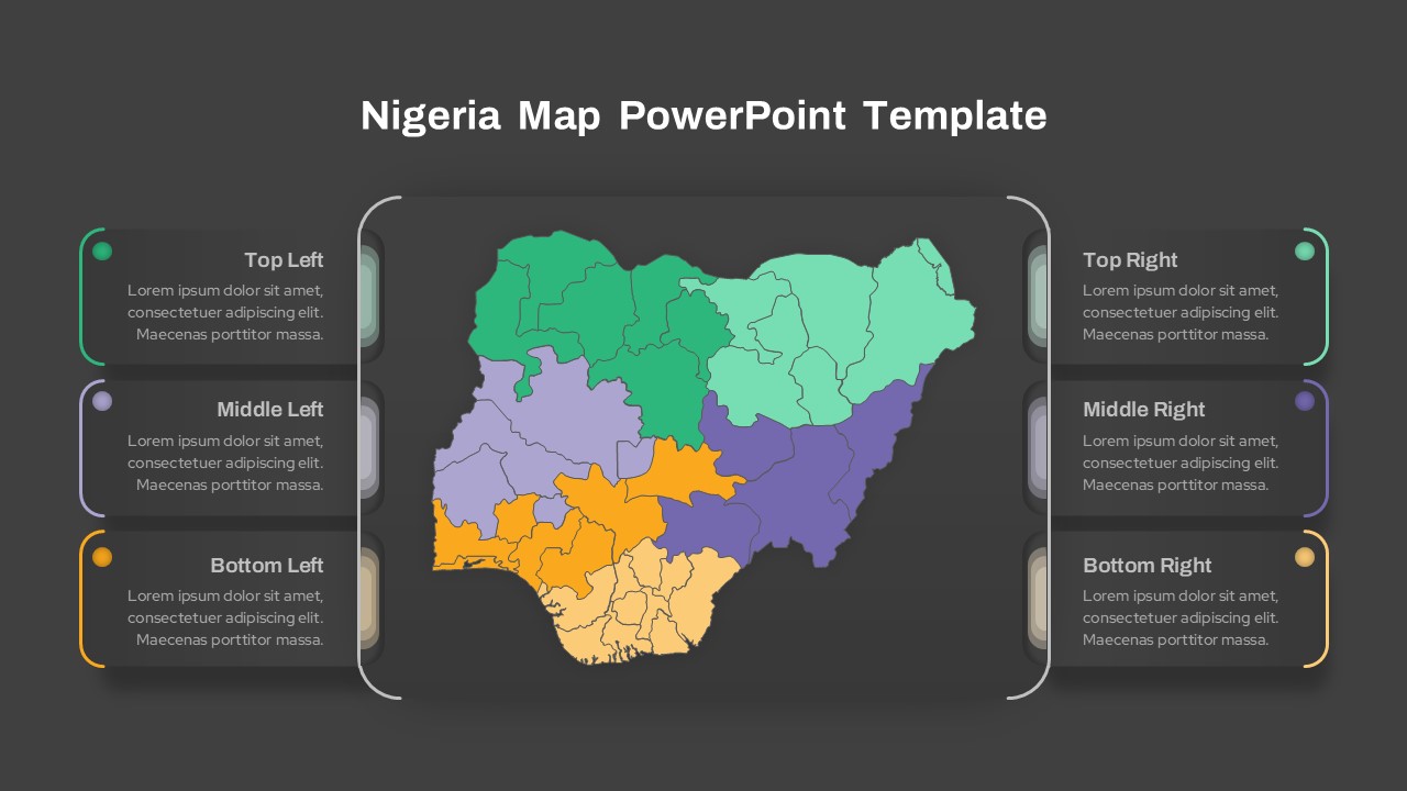 Nigeria Map Presentation Slide