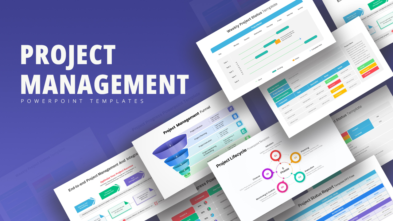 Project Management PowerPoint Templates tag page cover image