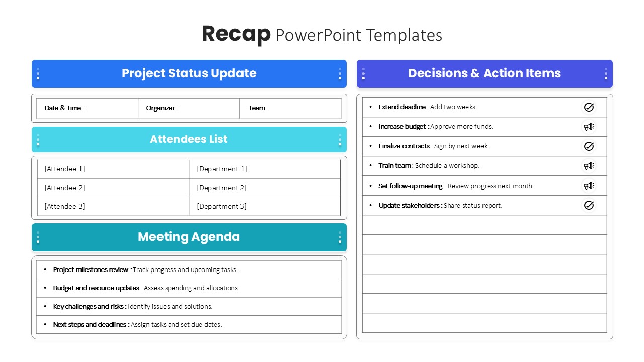 Recap PowerPoint Template featured image