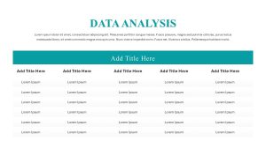 Research Paper Presentation PowerPoint Template analysis slide