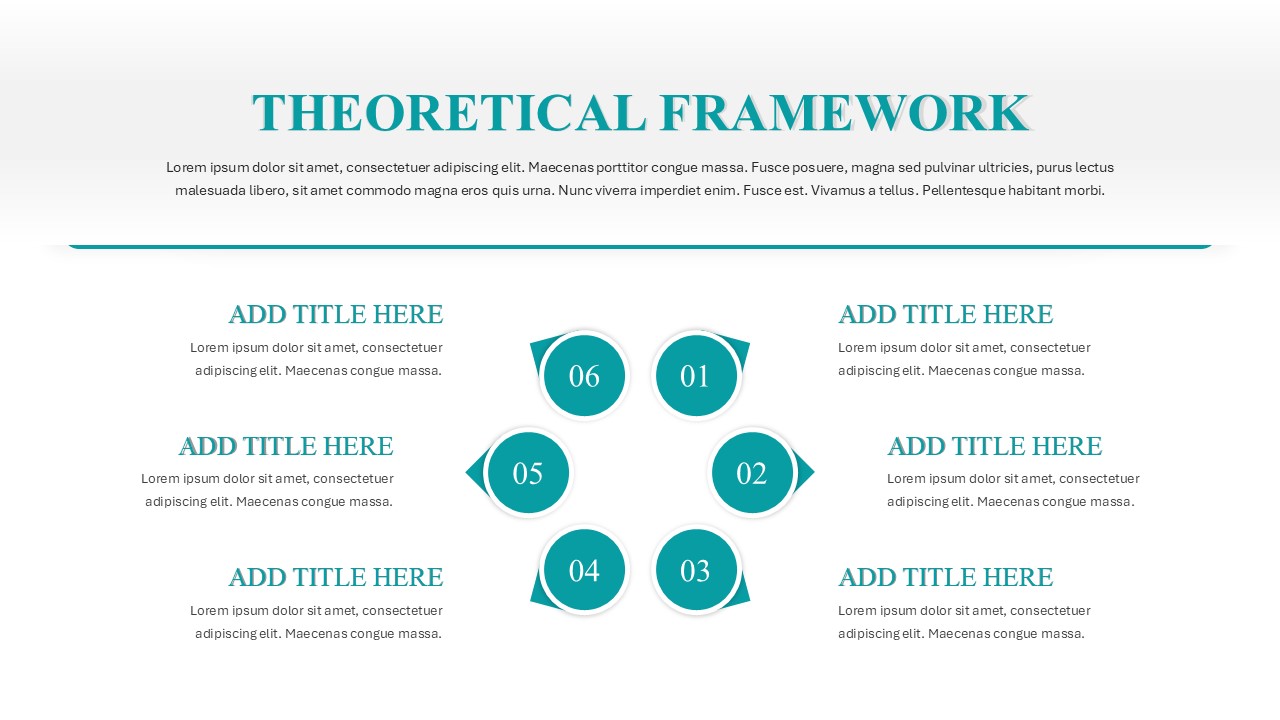 Research Paper Presentation PowerPoint Template framework slide