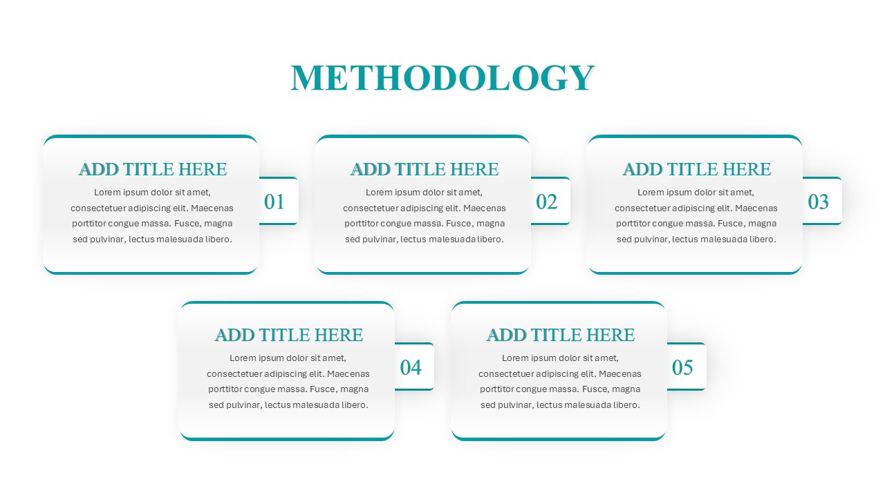 Research Paper Presentation PowerPoint Template methodology slide