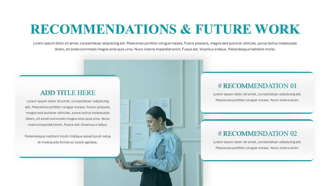 Research Paper Presentation PowerPoint Template recommendations slide