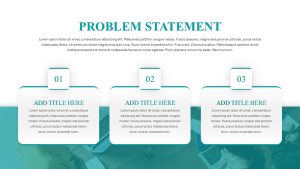 Research Paper Presentation PowerPoint Template statement slide