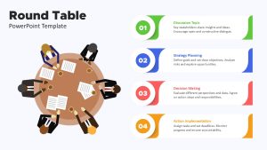 Round Table PowerPoint Template