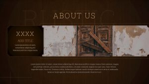 Rustic PowerPoint Presentation Template About Us