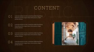 Rustic PowerPoint Presentation Template TOC Slide