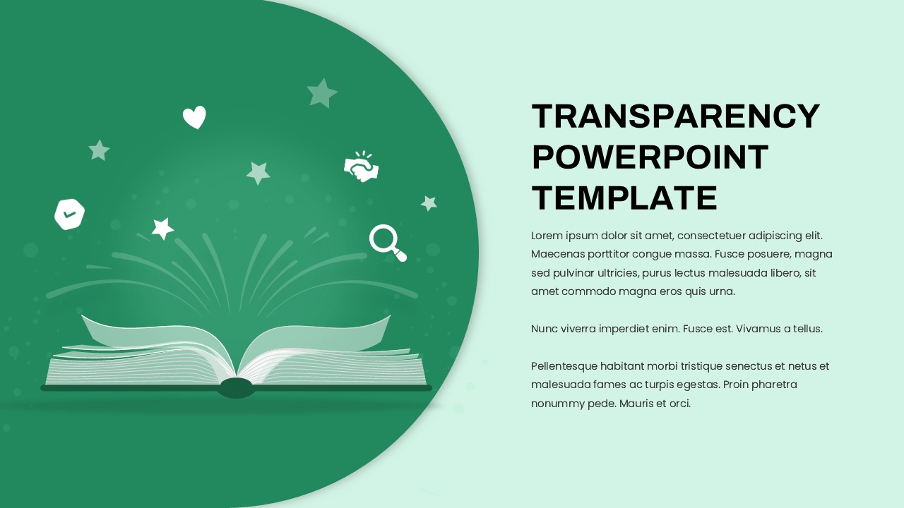 Transparency PowerPoint Template