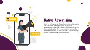 Types of Advertisement Presentation Slide Native Advertising