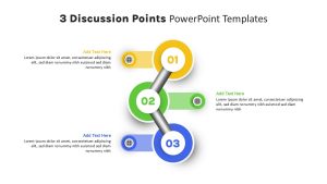 3 Discussion Points PowerPoint Template featured image