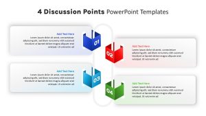 4 Discussion Points PowerPoint Template