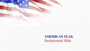 American Flag Background Slide