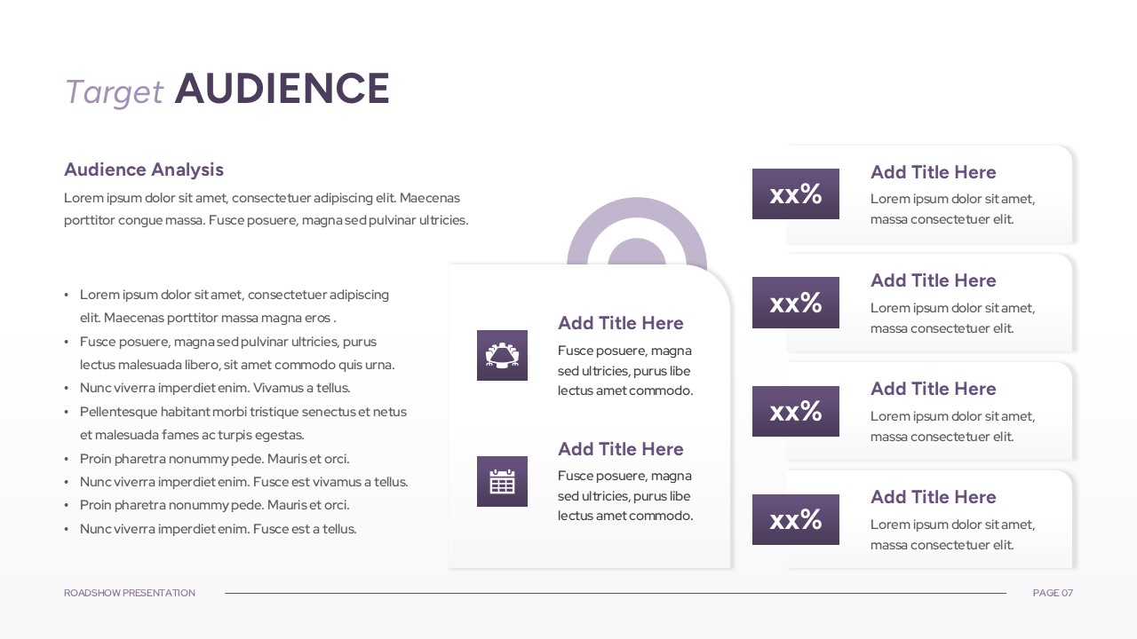 Business Roadshow PowerPoint Presentation Template target audience