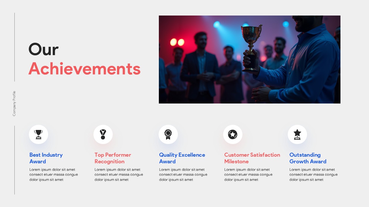 Company Achievements slide