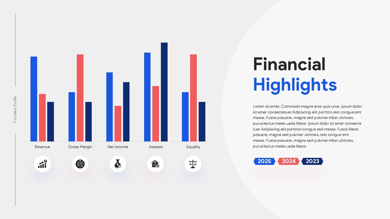 Financial Highlights slide