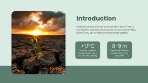Free Global Warming PowerPoint Template introductions