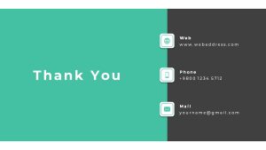 Free Professional Thank You Slide Presentation Template